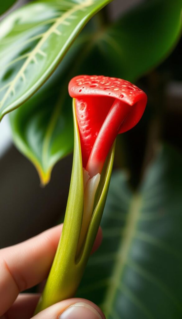 Anthurium stem cutting method