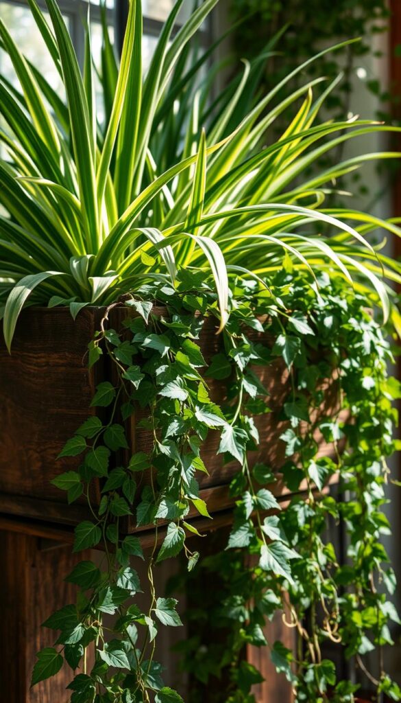 Charming Vines: Dracaena and English Ivy