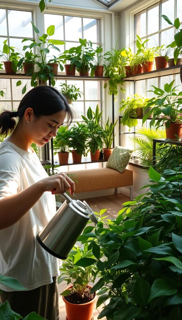 Mental health benefits of plant care