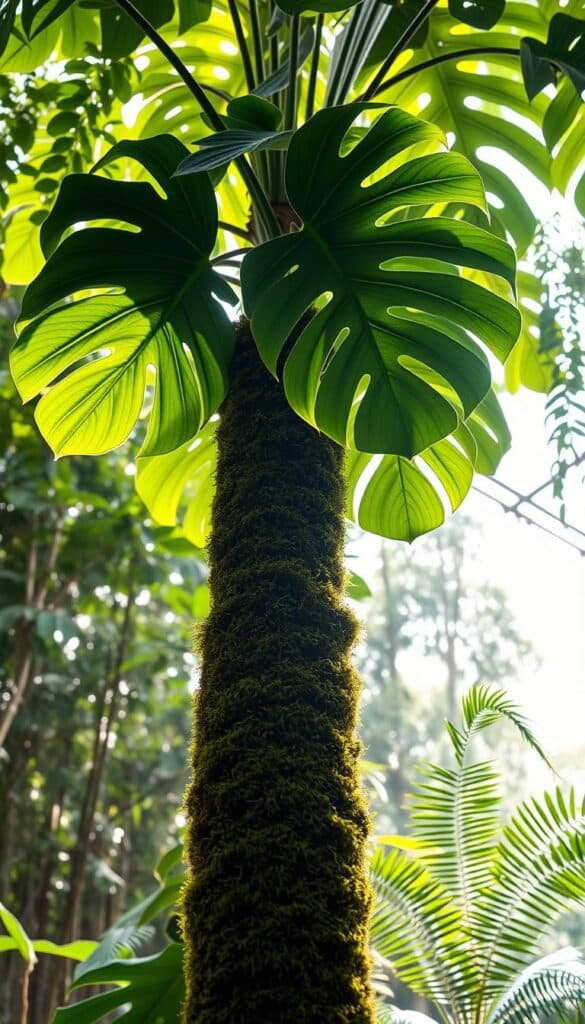 Moss pole support