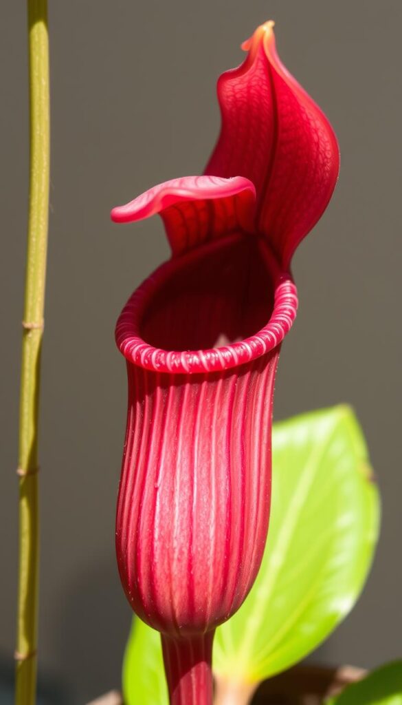 Nepenthes sanguinea pitcher details