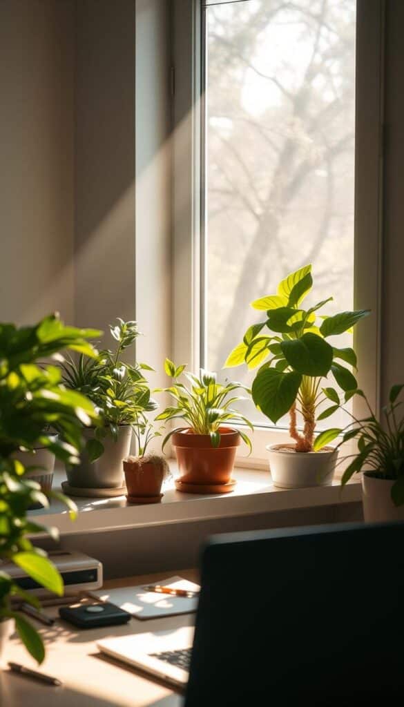 Office plants enhancing creativity