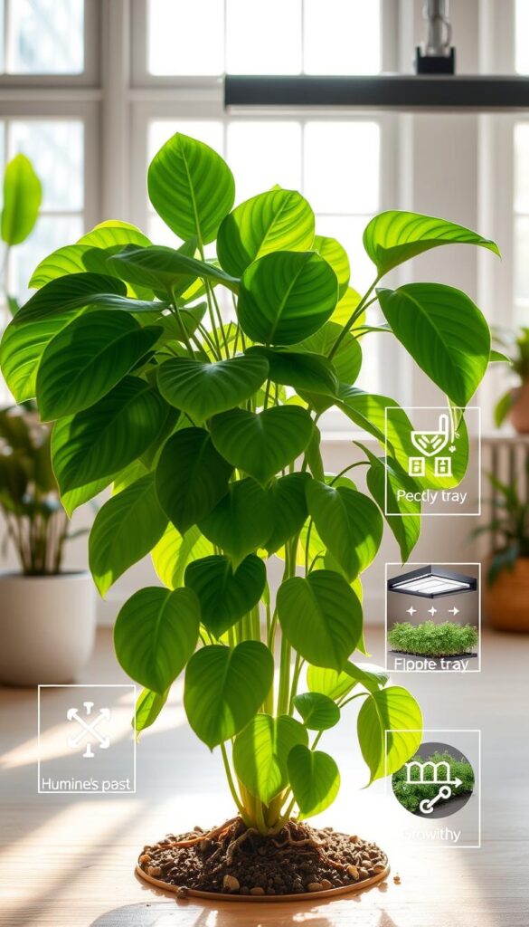 Optimizing philodendron growth environment