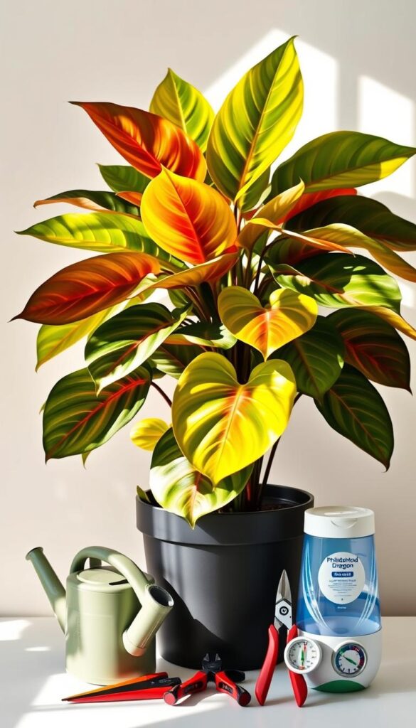 Philodendron Golden Dragon plant care essentials