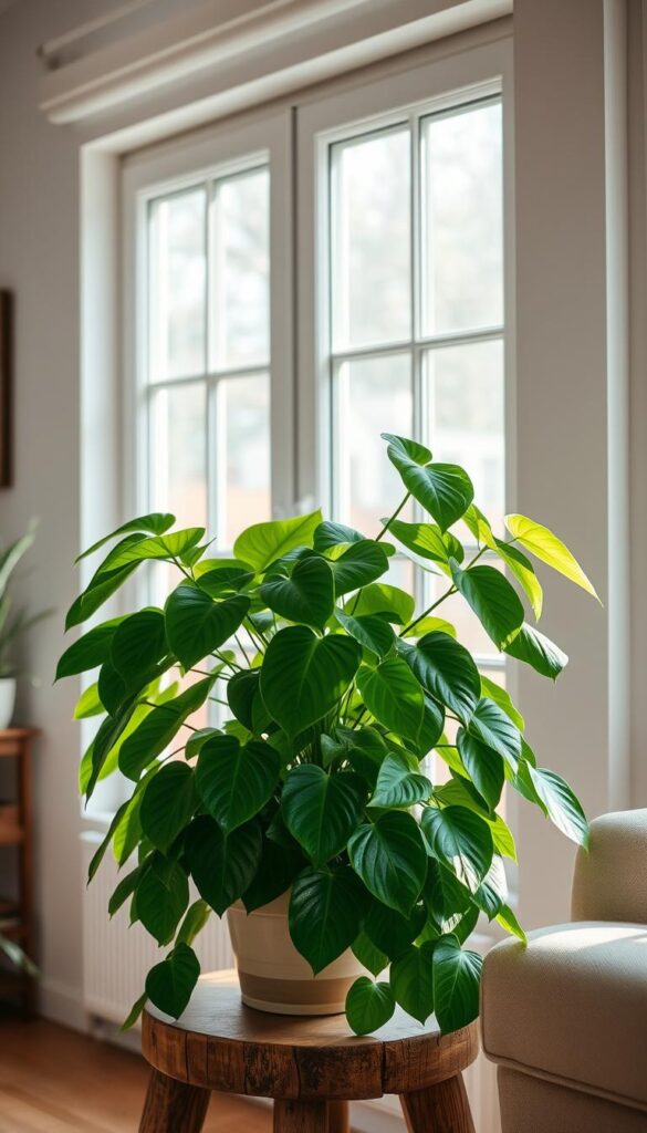 Philodendron Xanadu plant in indoor setting