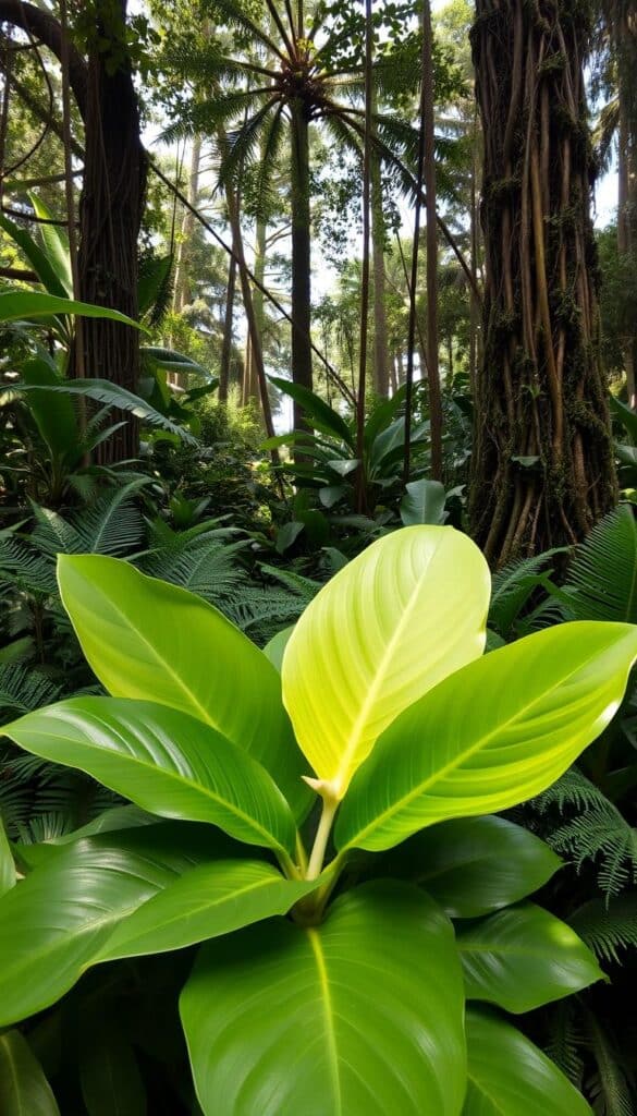 Silver Leaf Philodendron in its natural habitat