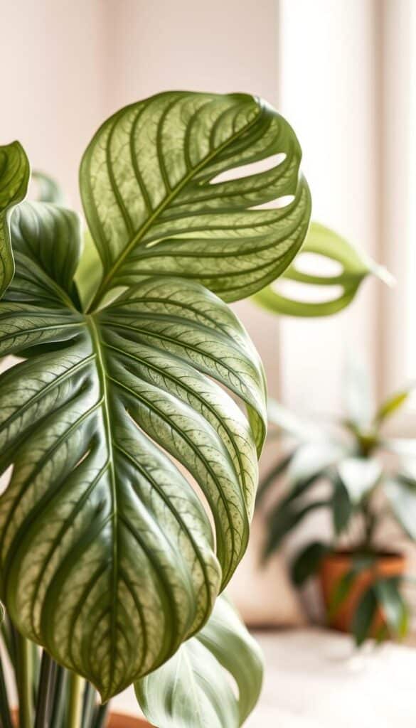 Silver Monstera siltepecana care tips