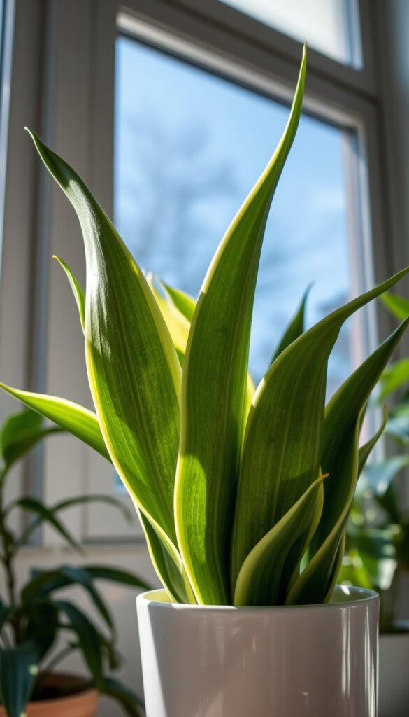 Snake Plant Moonshine Lighting