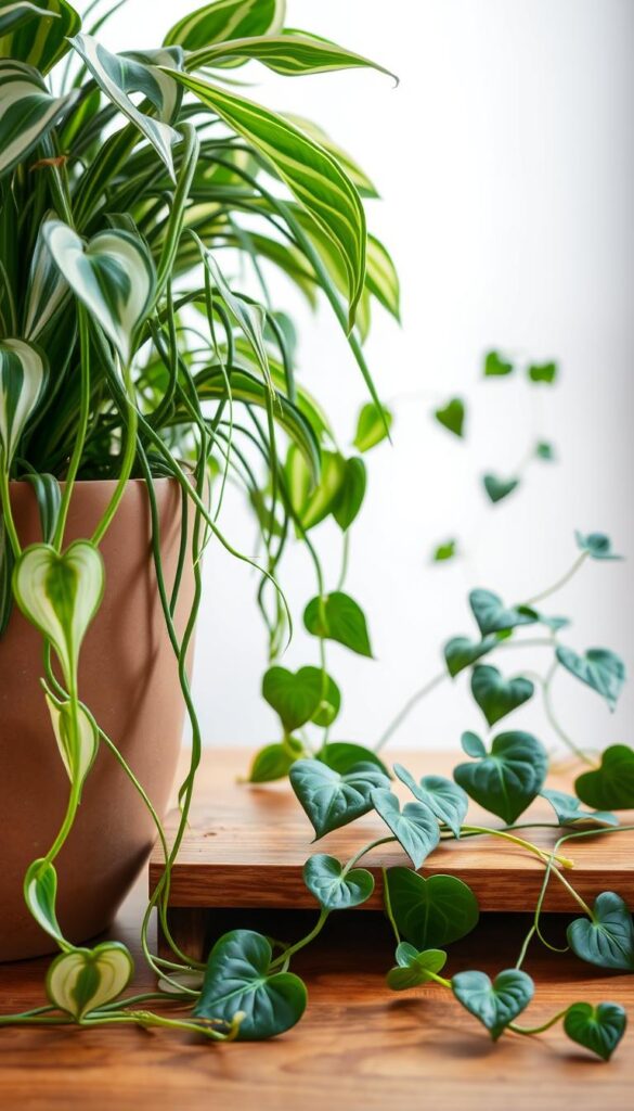 Spider Plants and Pothos