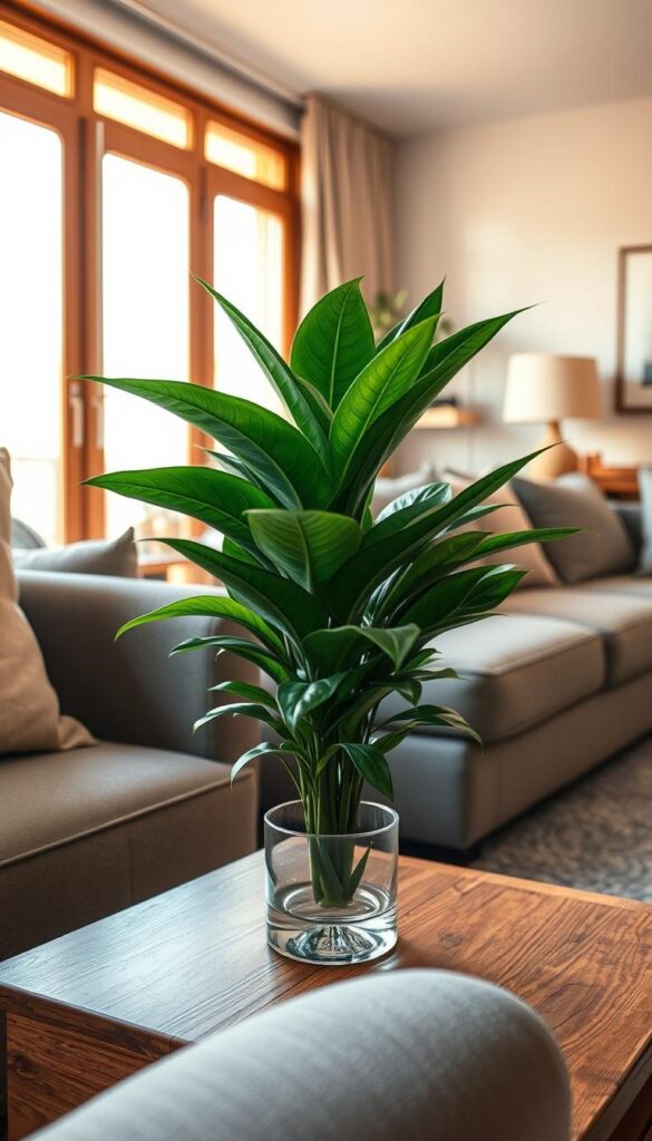 ZZ plant in ideal home environment