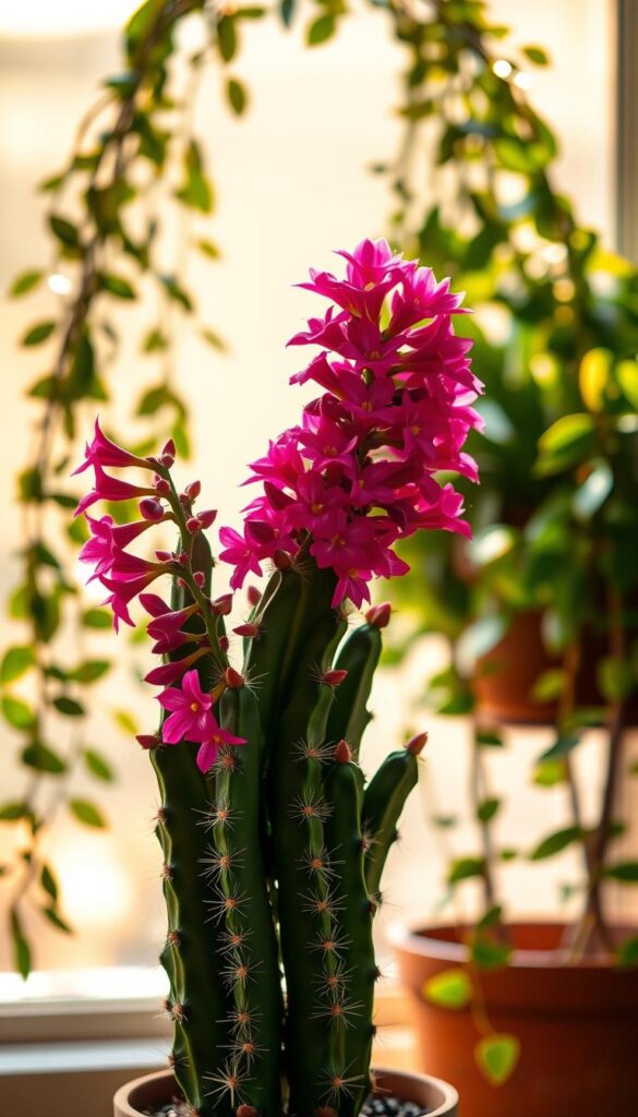 christmas cactus blooming