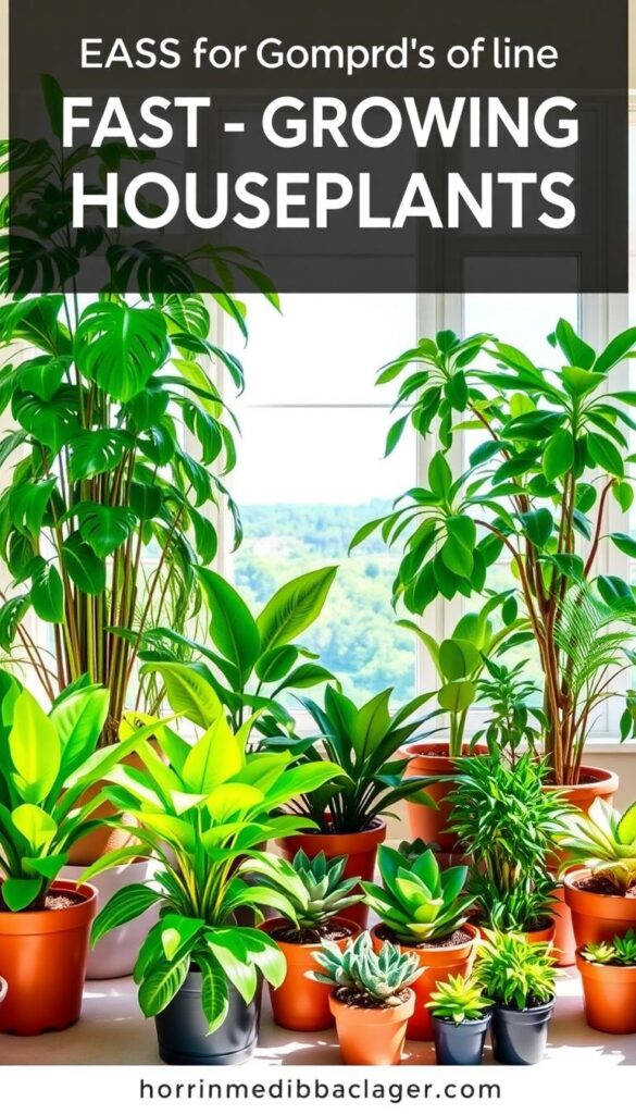 fast-growing houseplants for beginners