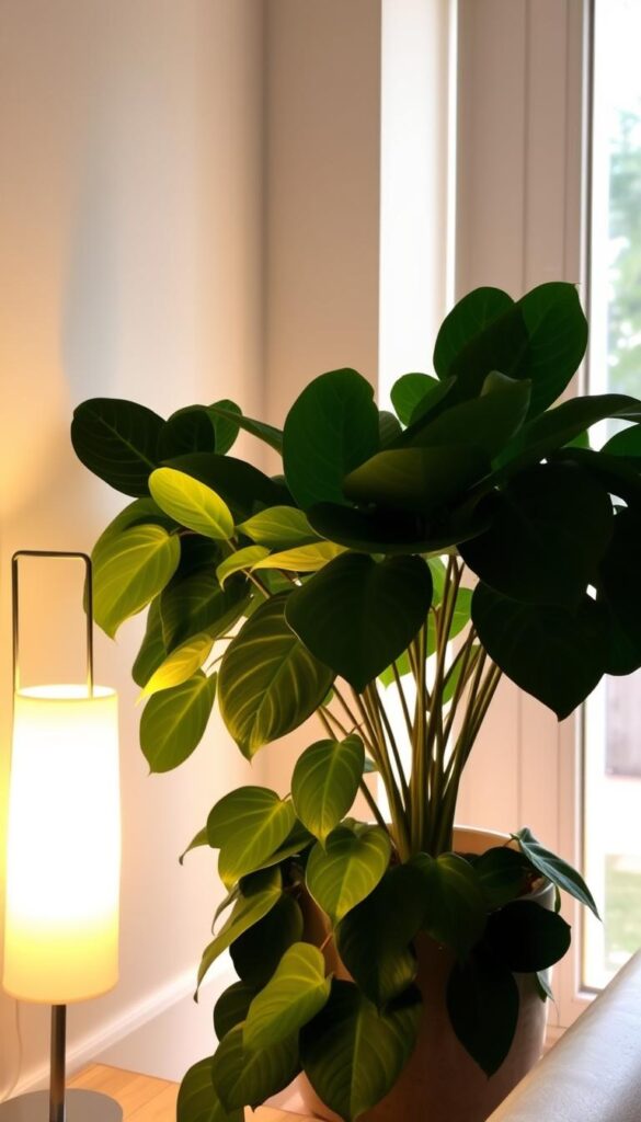 houseplant lighting setup