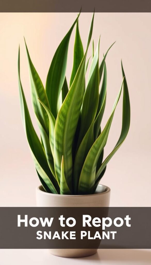 how to repot a snake plant