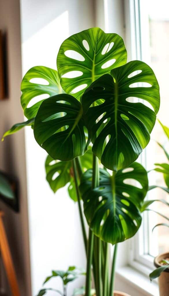 monstera standleyana five-hole plant