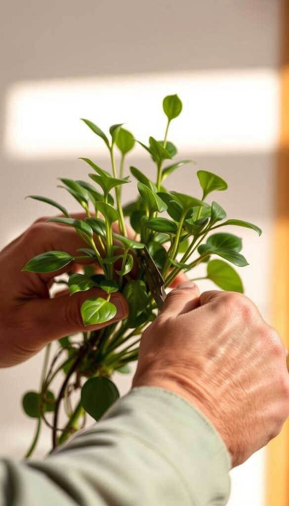 pruning plant